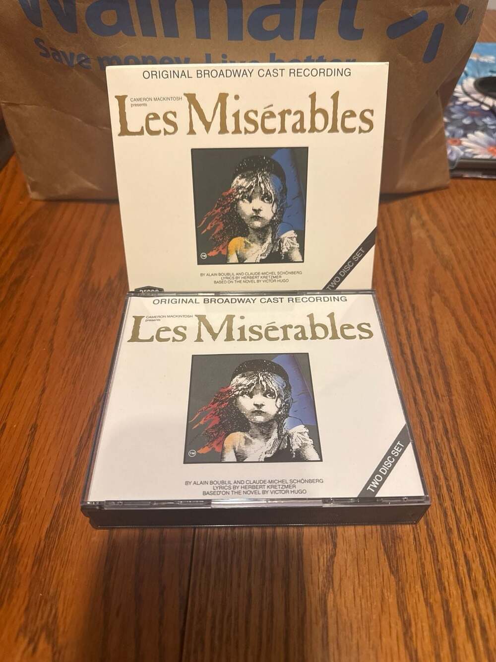 Les Misérables Original Broadway Cast Recording 2-Disc CD Set